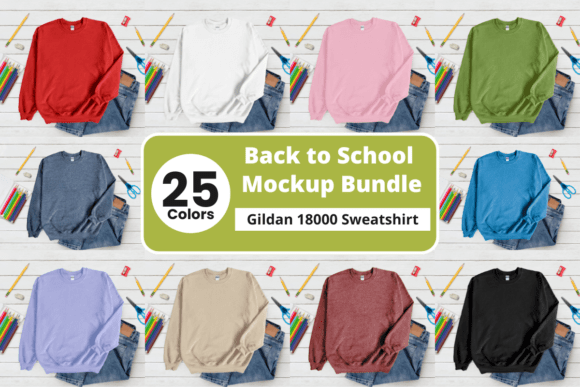 25 Back to School Gildan 18000 Mockups: A Game-Changer for Designers and Entrepreneurs