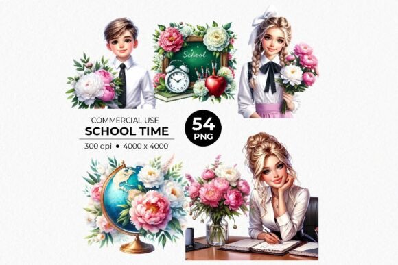 Back to School Education Set Kids: A Versatile Resource for Creative and Educational Projects
