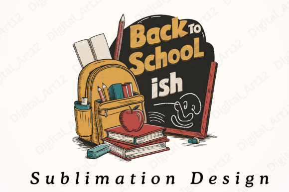 Back to School Ish Sublimation Design