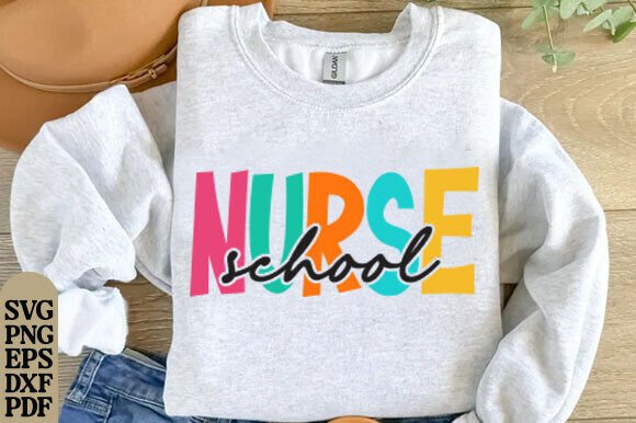 Back to School Nurse Team Squad SVG PNG