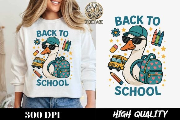 Cool Duck Back to School Funny Duck: A Playful Way to Kick Off the Academic Year