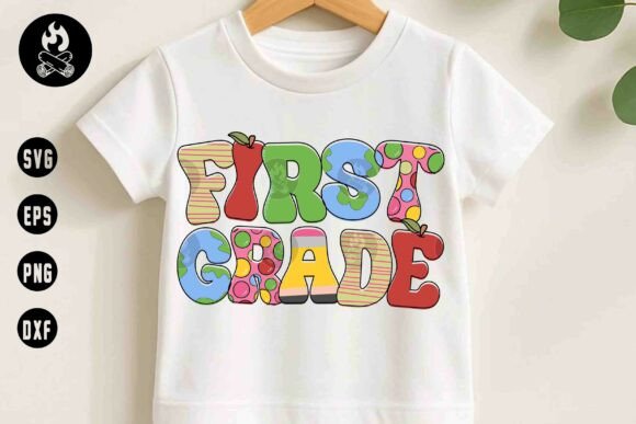 First Grade Back to School SVG: A Vibrant Design for Educational Creativity