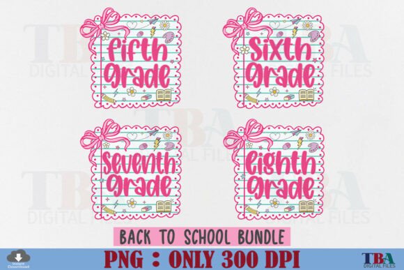 Preppy Back to School PNG, Teacher Grade: A Digital Asset for Creative Projects