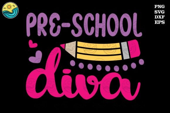Preschool Diva SVG Back to School Design