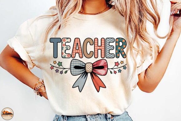 Teacher Bow Back to School T-Shirt PNG: A Versatile Design for Educators and Creators