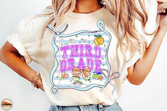 Third Grade Back to School PNG, Preppy: A Versatile Design for Educators and Creators