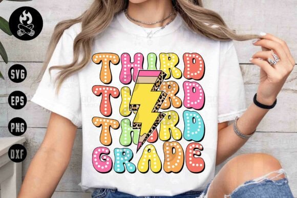 Third Grade Bolt SVG, Back to School SVG: A Strategic Design for Educators and Creators